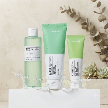 DR.PLINUS крем-сыворотка Z PORE TONER, ZACNE CLEANSER, Z CURE CREAM для лица 400 мл