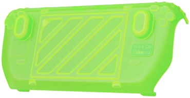 Декоративная крышка Savage Raven The HardShell Front Cover for Steam Deck LCD/OLED StandGrip (GripCase) Neon Green зеленый