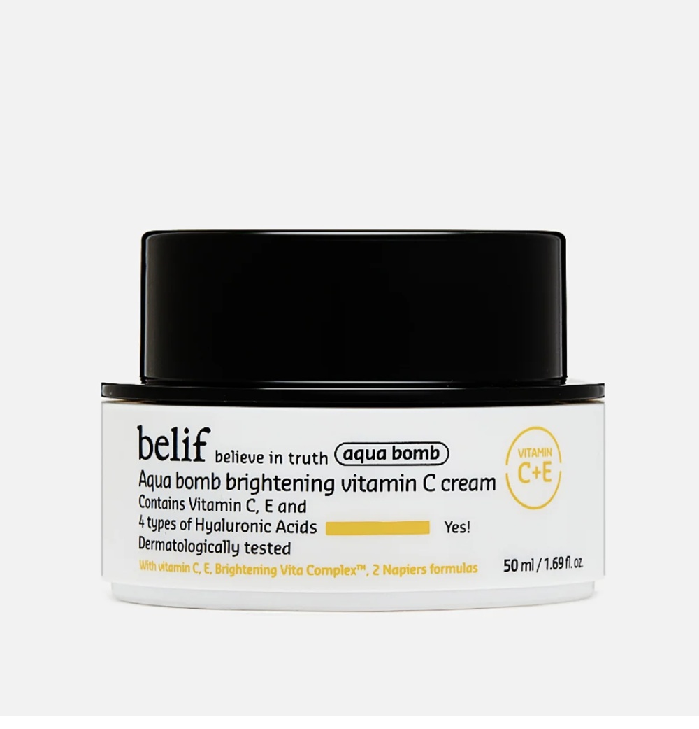 Belif крем AQUA BOMB BRIGHTENING VITAMIN C CREAM для лица 50 мл