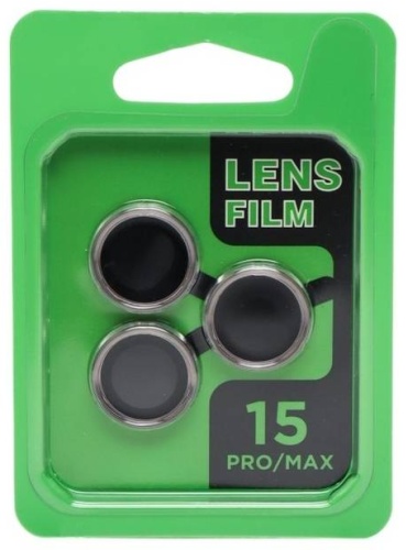 Стекло Lens Film для Apple iPhone 15 Pro Max серебристый
