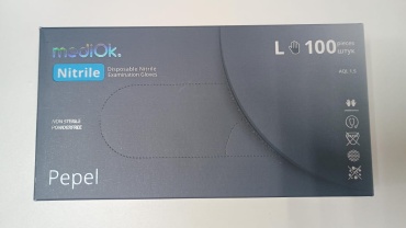 MediOk перчатки REFA40PEP-1 серый 100 шт
