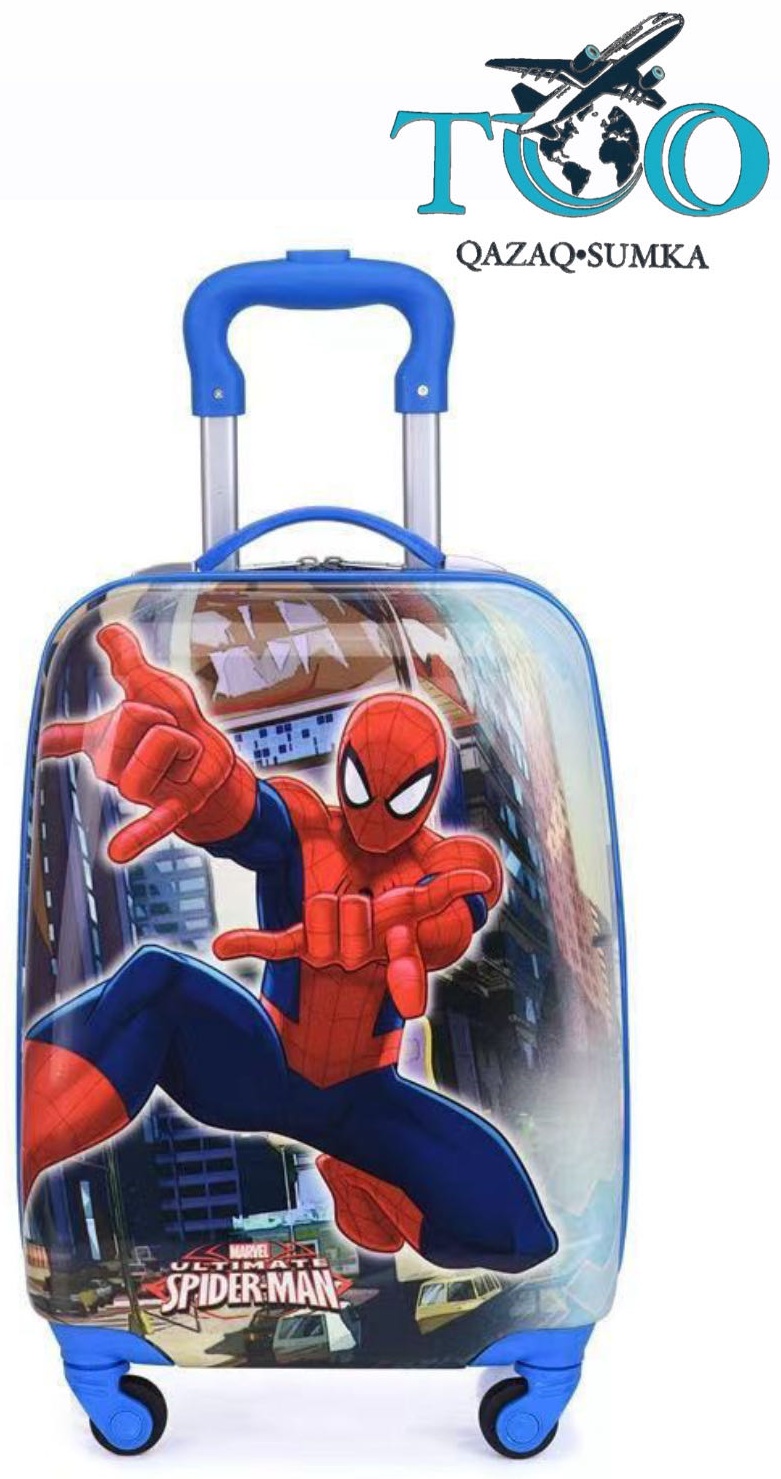 Чемодан BOBO TOO-Spider-Man пластик 33 л голубой