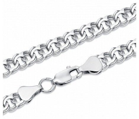 Lucente Silver АРР-100_60 длина 60 см, вес 37.23 г серебро, плетение бисмарк