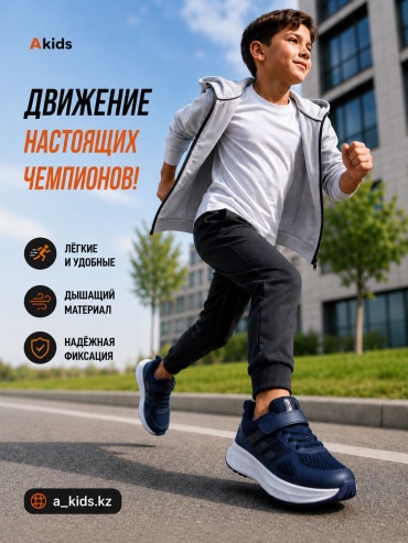 Кроссовки Akids белый, синий