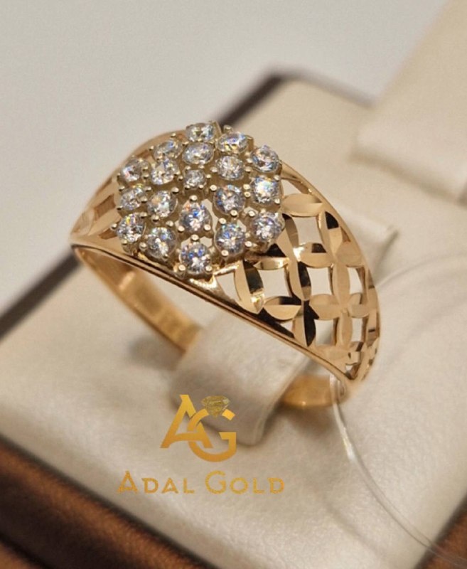 ADAL GOLD ADG_J4lma1059 размер 19.5 вес 2.03 г золото, фианит