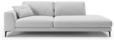 Диван Nilstone sofa, 250х110 см, обивка рогожка, серый