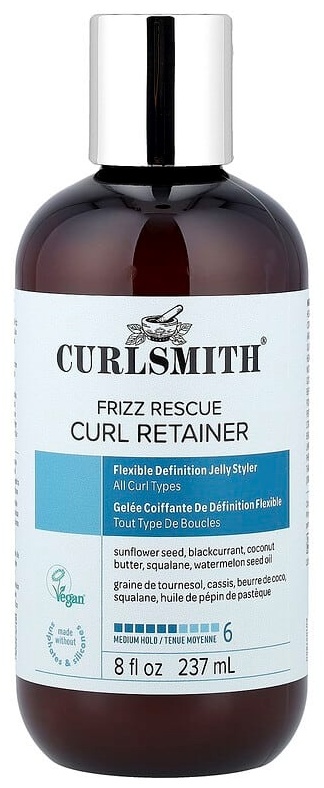 Curlsmith Фиксатор для локонов Frizz Rescue, средней фиксации, для всех типов локонов, 237 мл молочко средняя фиксация 237 мл