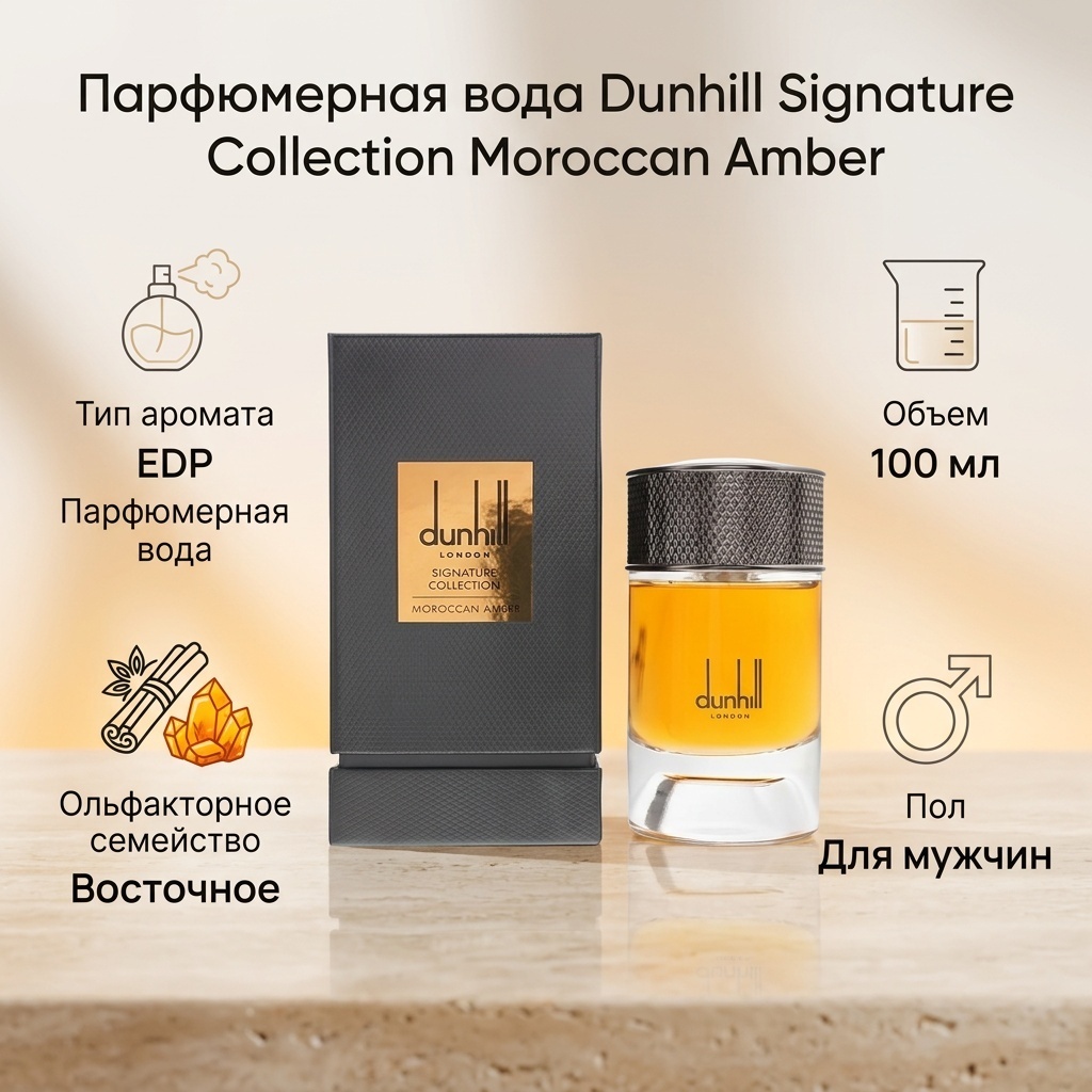 Dunhill Signature Collection Moroccan Amber парфюмерная вода EDP 100 мл, для мужчин