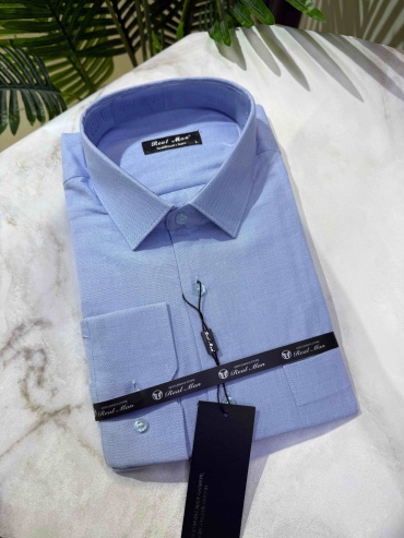 Рубашка прямая REAL MAN GENTLEMAN'S STORE синий