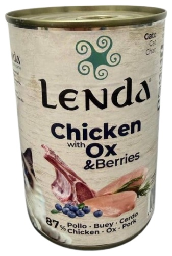 Lenda кусочки в желе говядина, курица, ягоды 400 г 1 шт