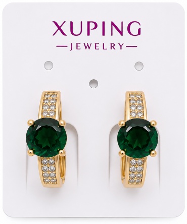 Серьги Xuping медицинское золото, стразы