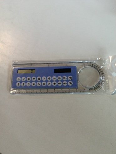 Линейка 30345137_172947784, 10 см, 1 шт, пластик, фиолетовый