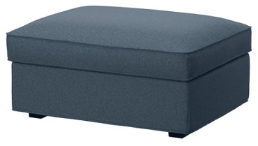 Пуф IKEA KIVIK, 90x70x43 см, синий