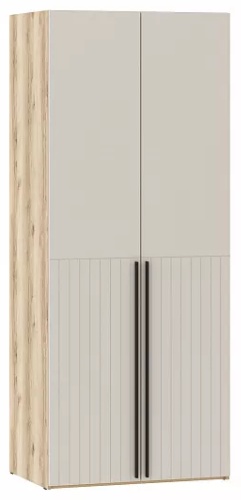 Распашной шкаф Fortis Арден 04 с ящиками, 90x220х60 см, коричневый, бежевый