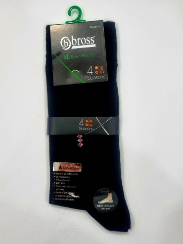 Носки Bross 1 пара черный, бордовый, светло-серый 39-42