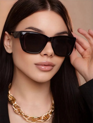 Sun Loren солнцезащитные очки кошачий глаз однотонные