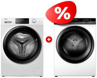 Haier HW90-BP14959 + Сушильная машина Haier HD90-A2929A белый