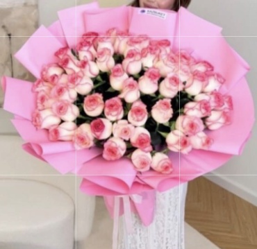 101 Rose букет с открыткой роза 51 шт 50 см