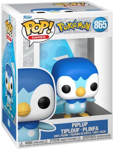 Funko Фигурка Funko POP! Games Pokemon Piplup (865) 74213 по мотивам франшизы "Покемон". 10 см 1 шт