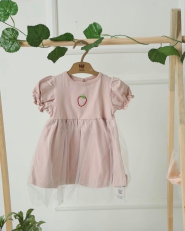Повседневное платье WOWO KIDS розовый
