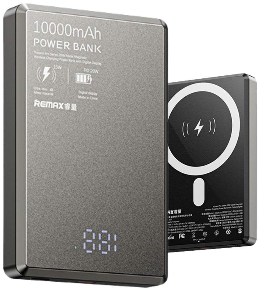 Купить Внешний аккумулятор Remax RPP-109 10000 мАч серый в Алматы ...