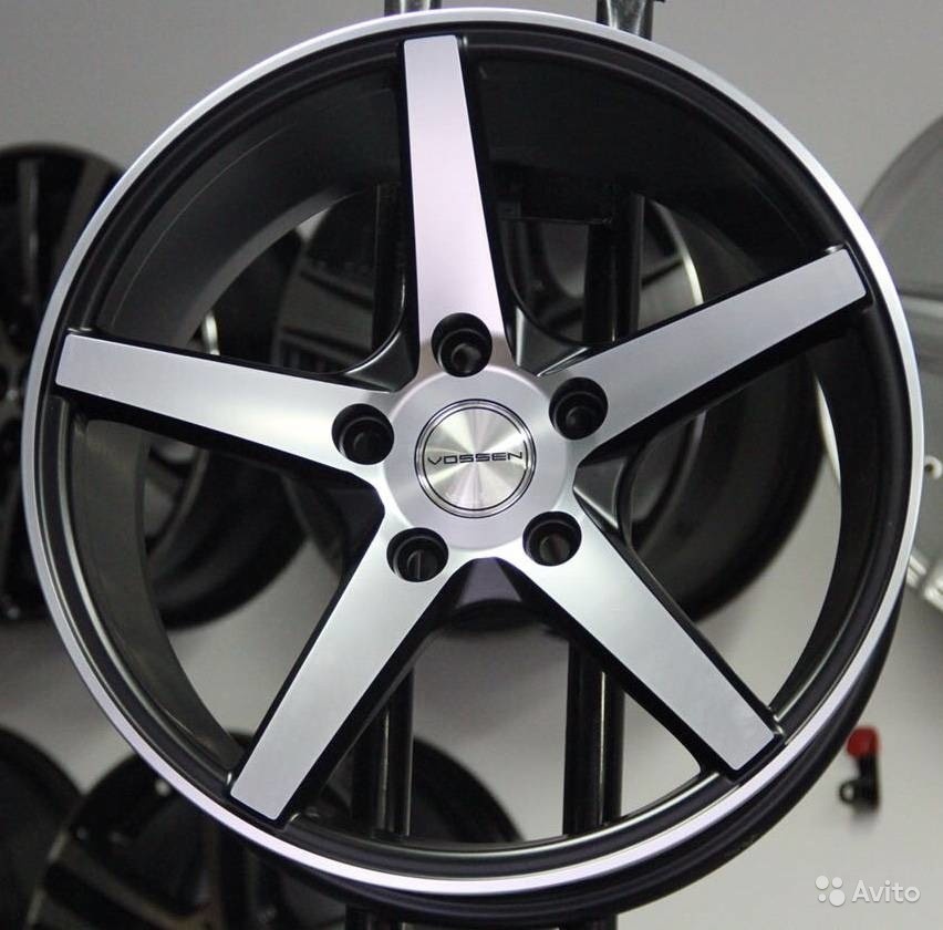 Vossen 5123AAA 7x16/5x100 D67.1 ET35 4 диска черный, серебристый
