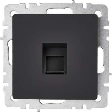 IEK встраиваемая Brite, компьютерный (RJ45) цвет черный