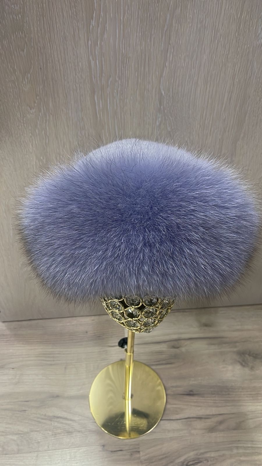 Шапка SemiFur размер 56, 57, 58, 59, лавандовый