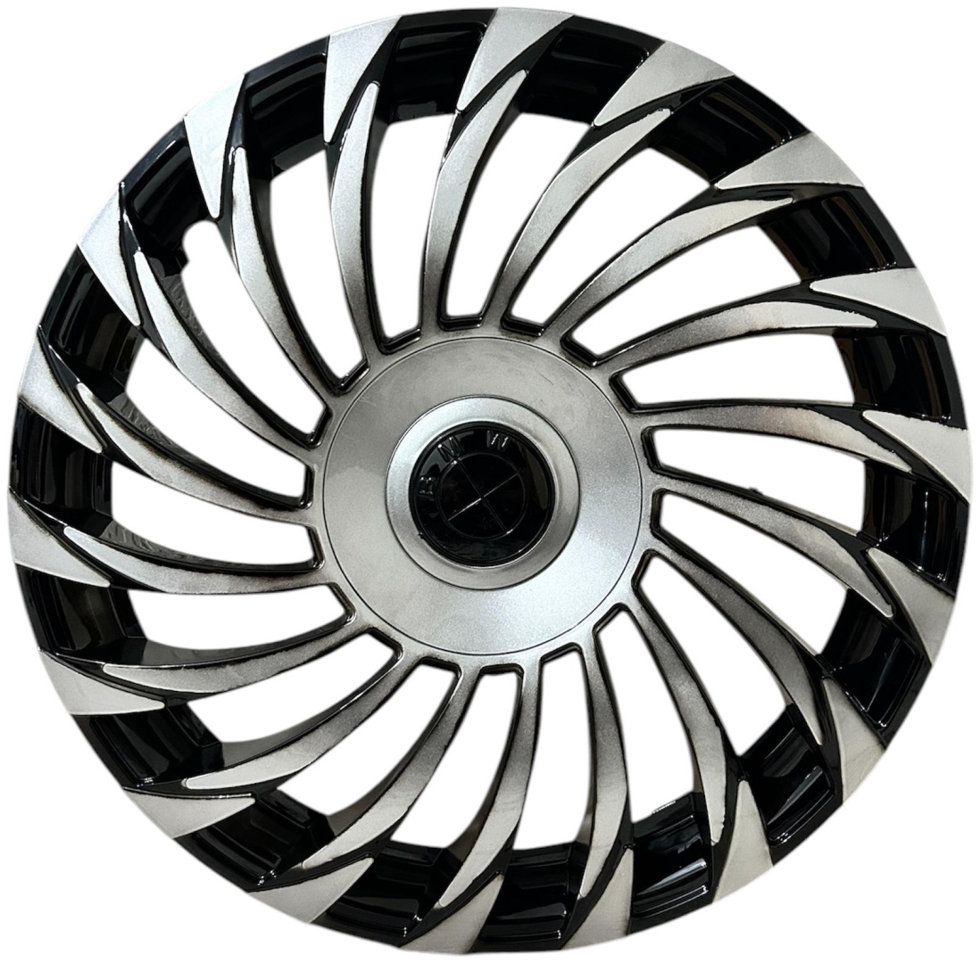 Ahan Auto 06111998 колпак 14 серебристый, черный 4 шт для легкового автомобиля