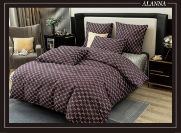 Комплект Alanna Alanna евростандарт хлопок, сатин, 4 наволочки: 50x70 см, 70x70 см