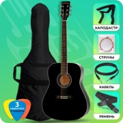 Гитара акустическая Levinson LA-4100 EQ BK Pack 2 черный