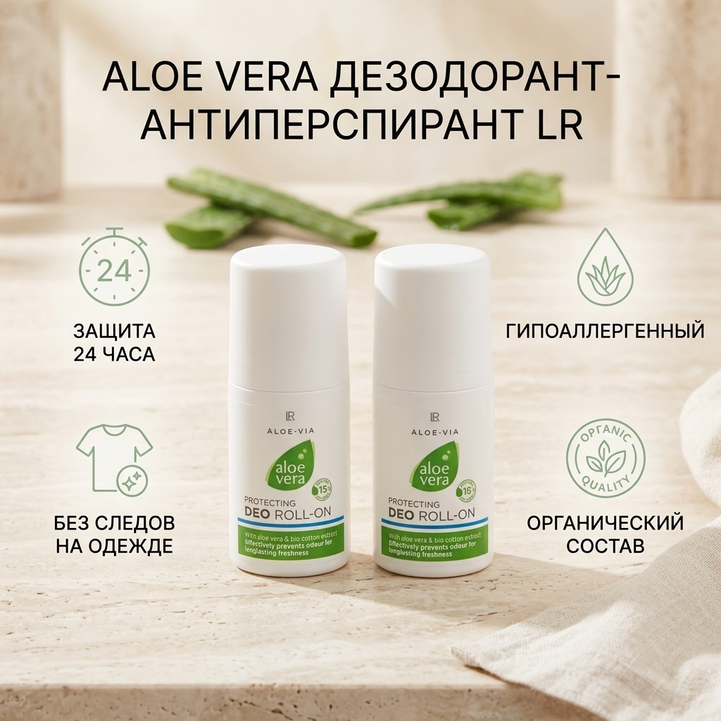 LR Health and Beauty Aloe Vera дезодорант-антиперспирант унисекс 100 мл