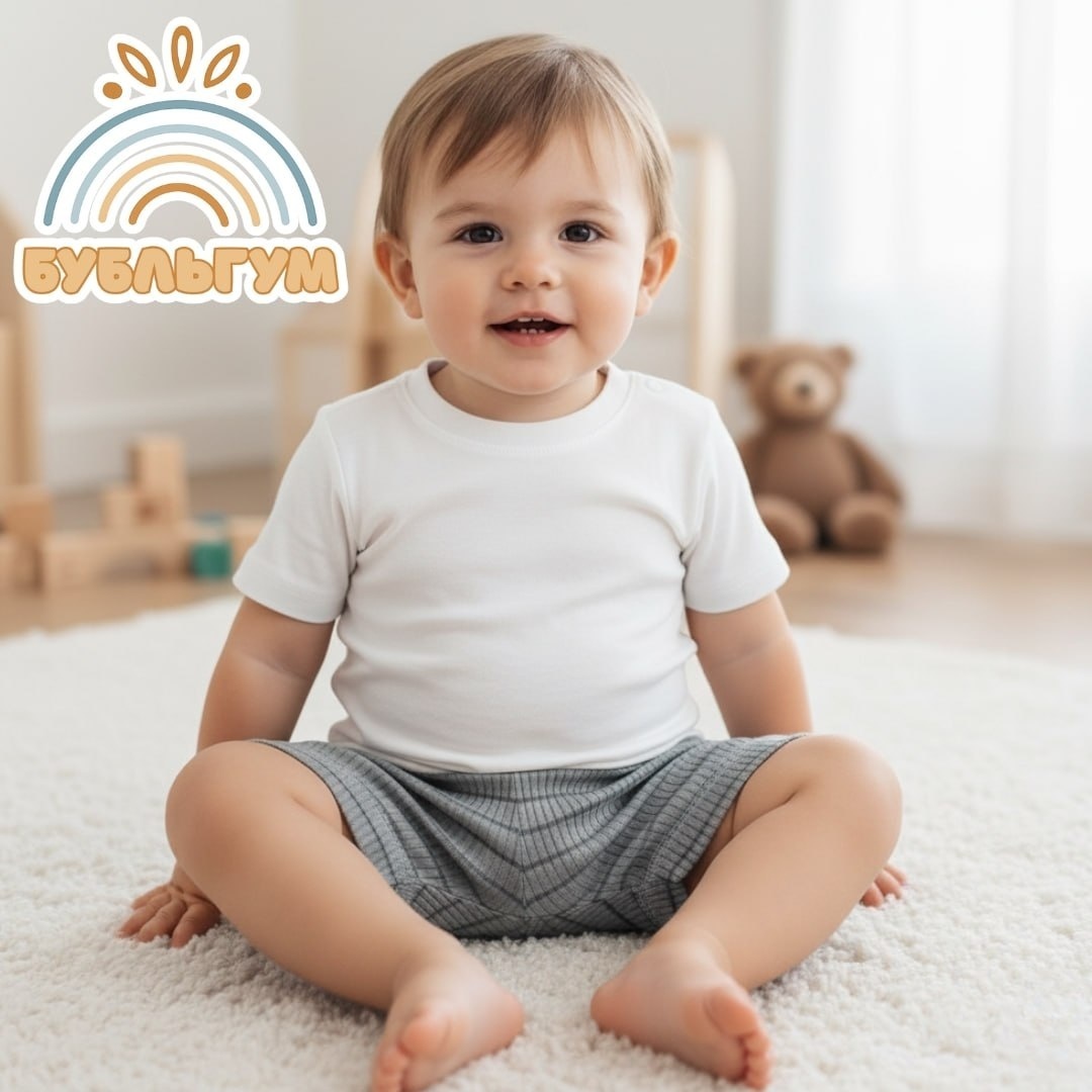 Шорты Si baby серый