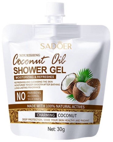 SADOER Nourishing Coconut Oil Shower Gel - Питательный гель для душа гель 30 мл