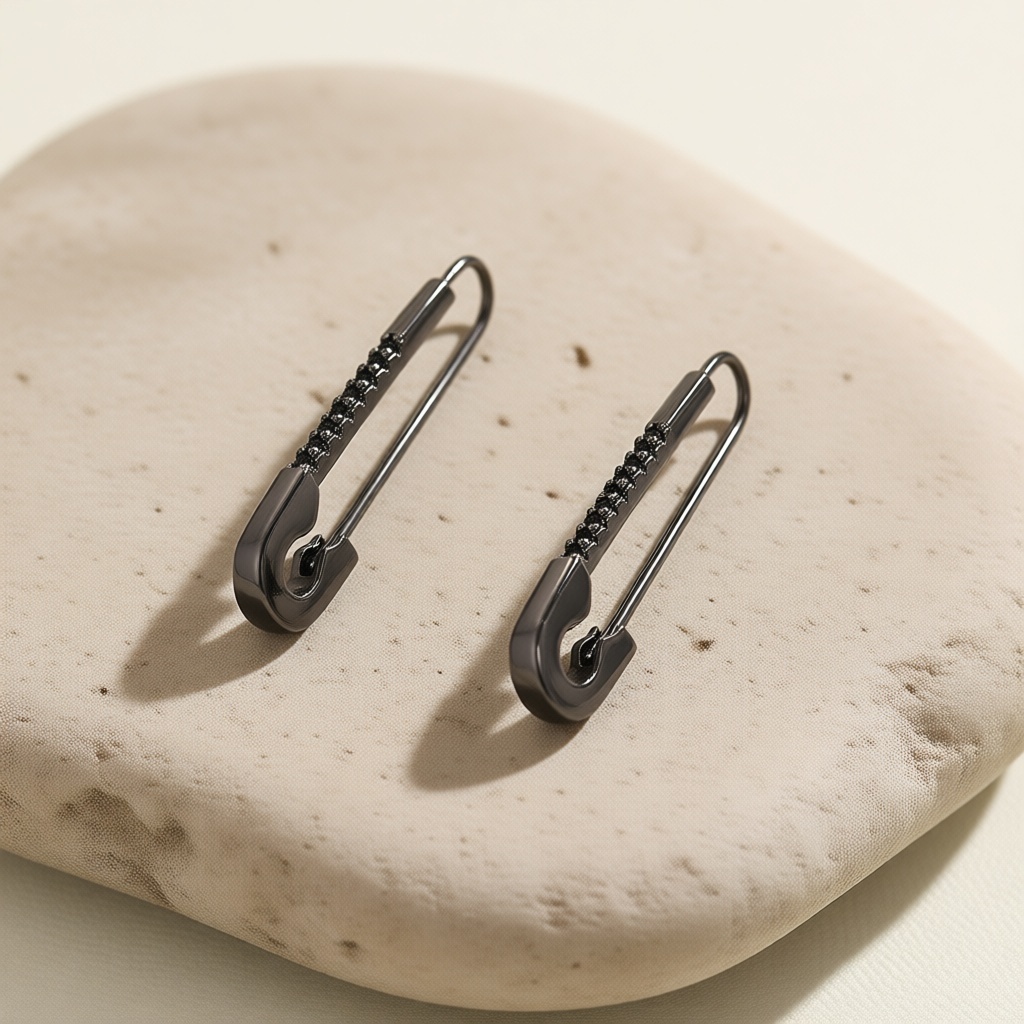 Серьги Xuping Jewelry медицинская сталь, медицинское золото, фианит