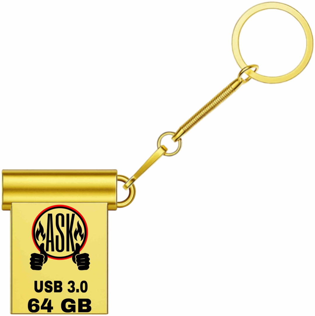 USB Flash карта ASK64GB 64 Гб золотистый