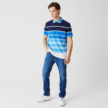 Джинсы прямые LACOSTE синий