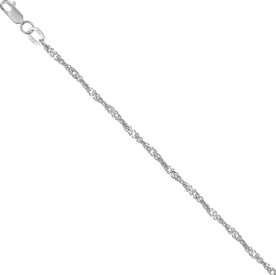 Lucente Silver ZO-НБ_22-028Ю-3_0_4_18 длина 18 см, вес 1.52 г серебро, плетение сингапур