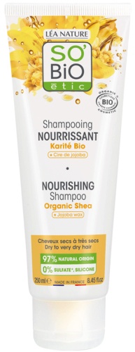 SO’BiO etic Nourishing Shampoo Shea Butter&Argan Oil шампунь 250 мл