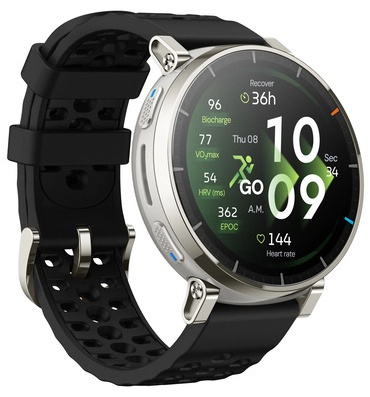 Смарт-часы Amazfit Active 3 Premium Apex 45 мм серый-черный