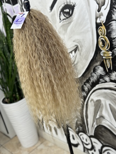 ZUKINA BRAIDS хвост на крабе блонд омбре женский
