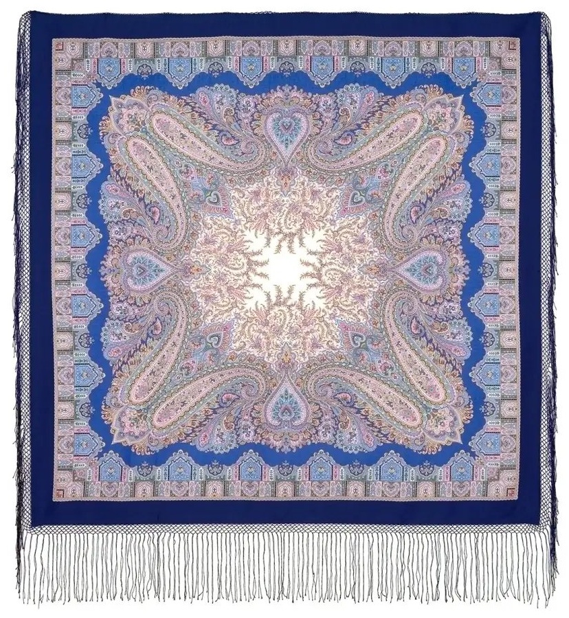 Косынка Павловопосадский платок шерсть 148 x 148 см