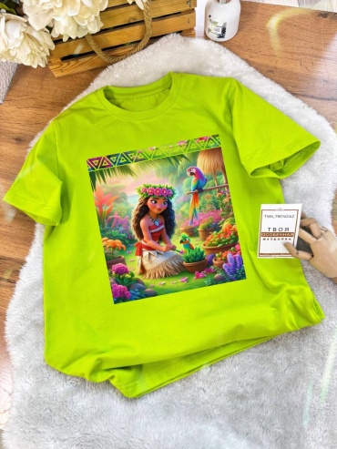 Футболка Моана Moana TMH_TREND.KZ зеленый
