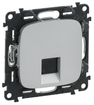Компьютерная розетка (RJ45) Legrand Valena ALLUREАрт. 753940, алюминий