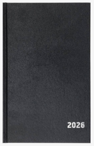 Ежедневник Calligrata Ежедневник датированный Calligrata, А5, 2026, твёрдая ,, 168 листов,черный, A5, 168 л, черный