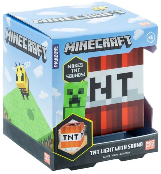 Декоративный светильник настольный Minecraft Edtiton, желтый, оранжевый