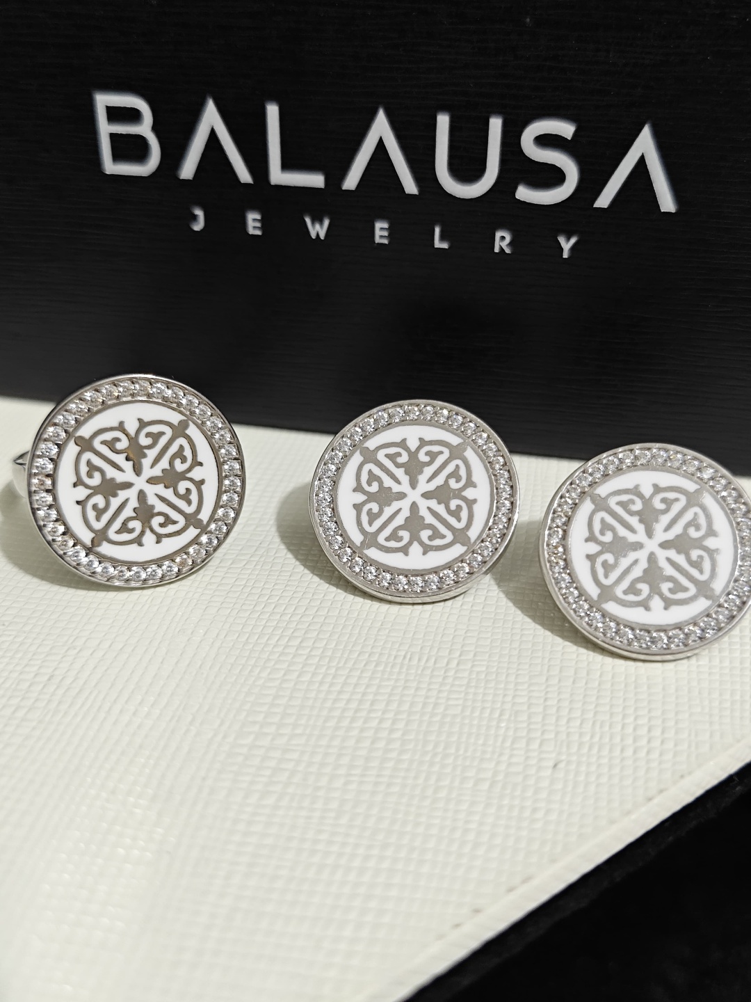 Balausa Jewelry Е066(1) 17р вес 11 г серебро, фианит, эмаль