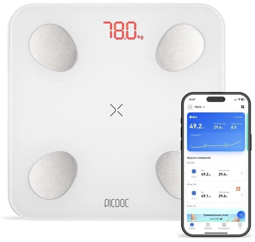 Напольные весы Picooc электронные 825379507 до 120 кг