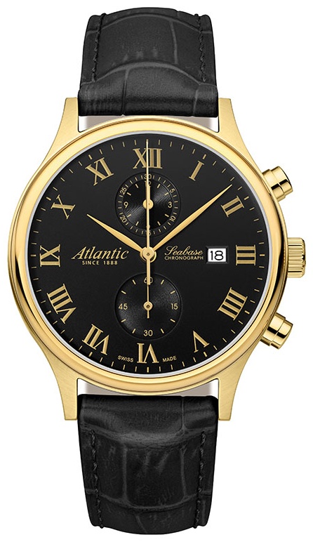Кварцевые Atlantic 64452.45.68 нержавеющая сталь