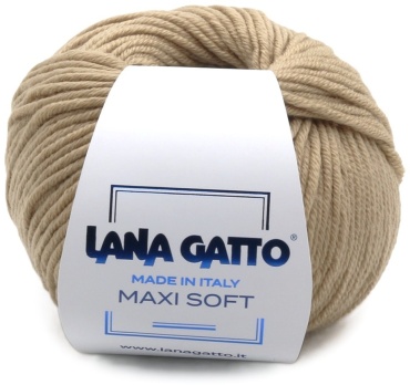 Моток Lana Gatto Maxi Soft (14522) св. бежевый 90 м 50 г